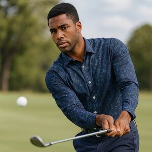 NWT Perry Ellis Motion Performance Shirt M